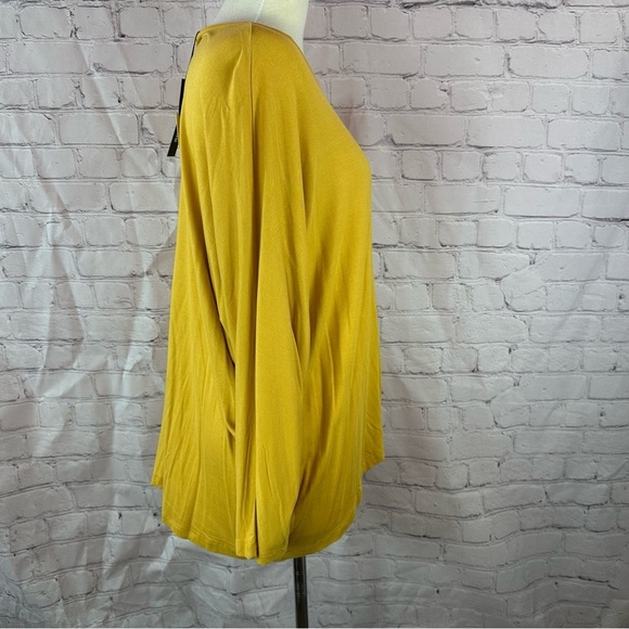 NWT annabelle boutique Mustard knit top batwing oversized casual boho western - Picture 3 of 8